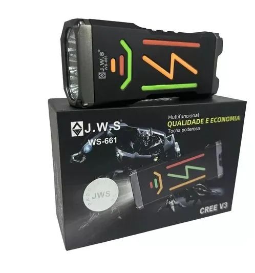 Lanterna led recarreg usb cree v3 jws ws-661