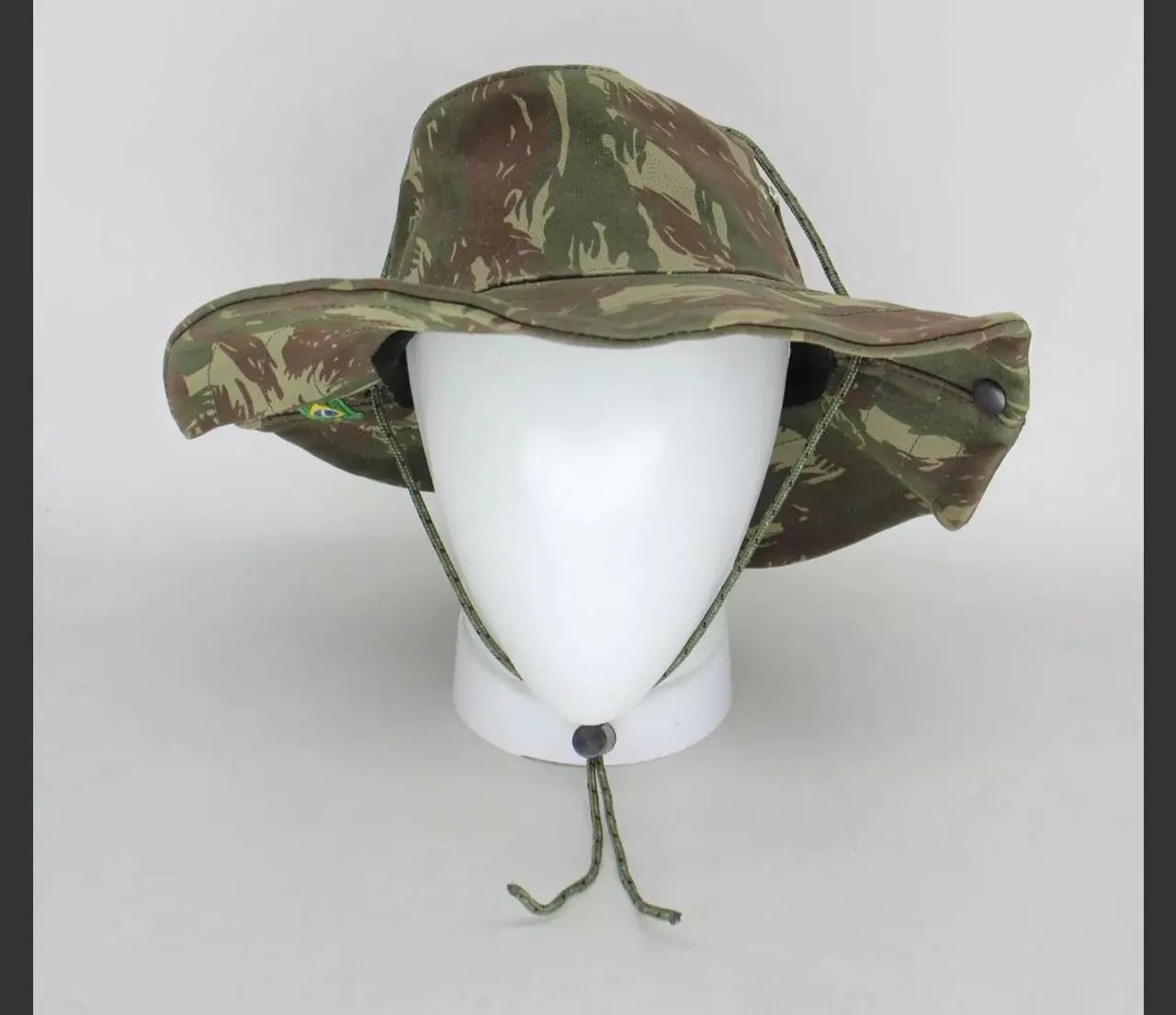 Chapéu verde militar infantil 