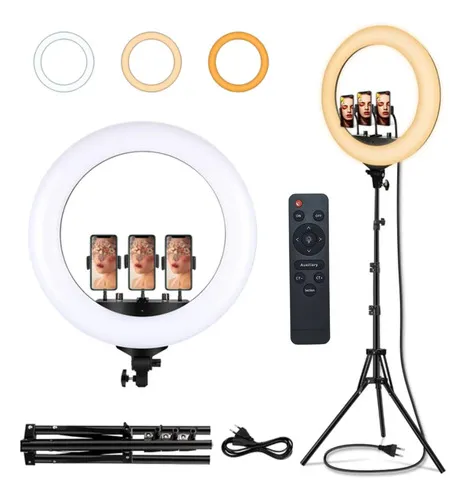 ring light 18 polegadas com tripé *NOVO*