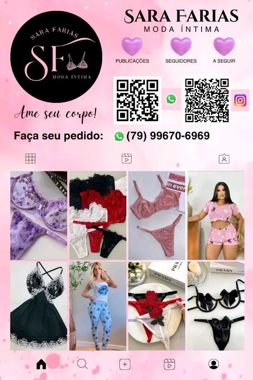 Lingerie,camisolas, baby Doll e muito mais.