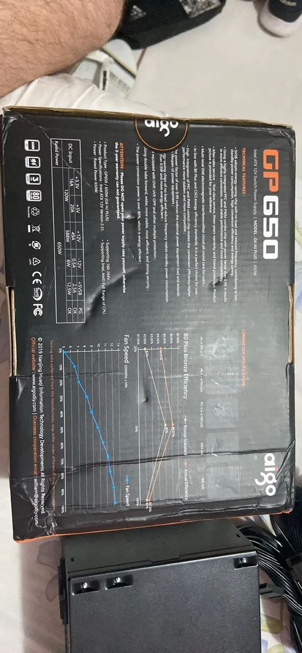 Fonte PC 650W Aigo - Foto 5