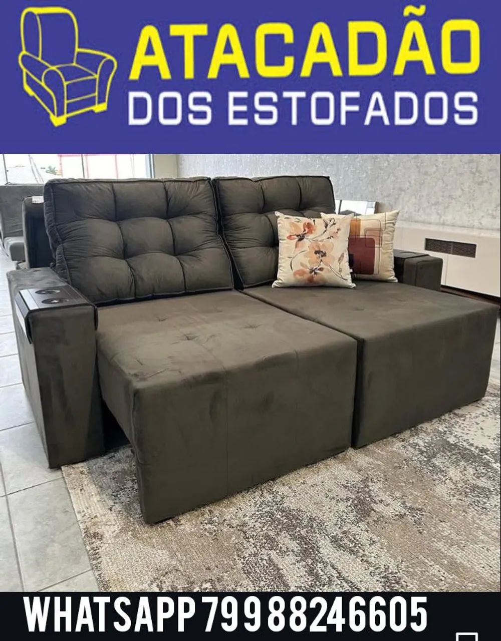 Sofá de Canto - Frete Grátis! - Foto 5