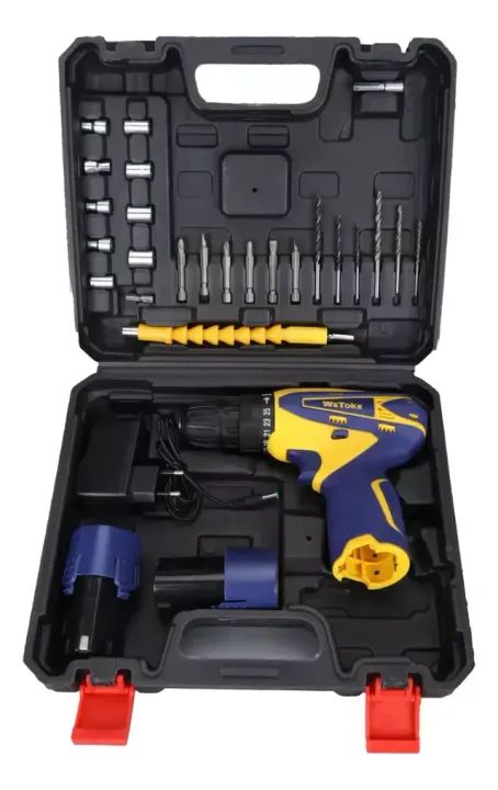 Parafusadeira e Furadeira de Impacto WeToKe WK013 18V 2 Bateria