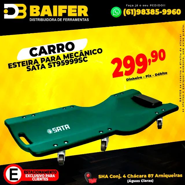 Carrinho Esteira Para Mecânico 90cm St95999sc Sata