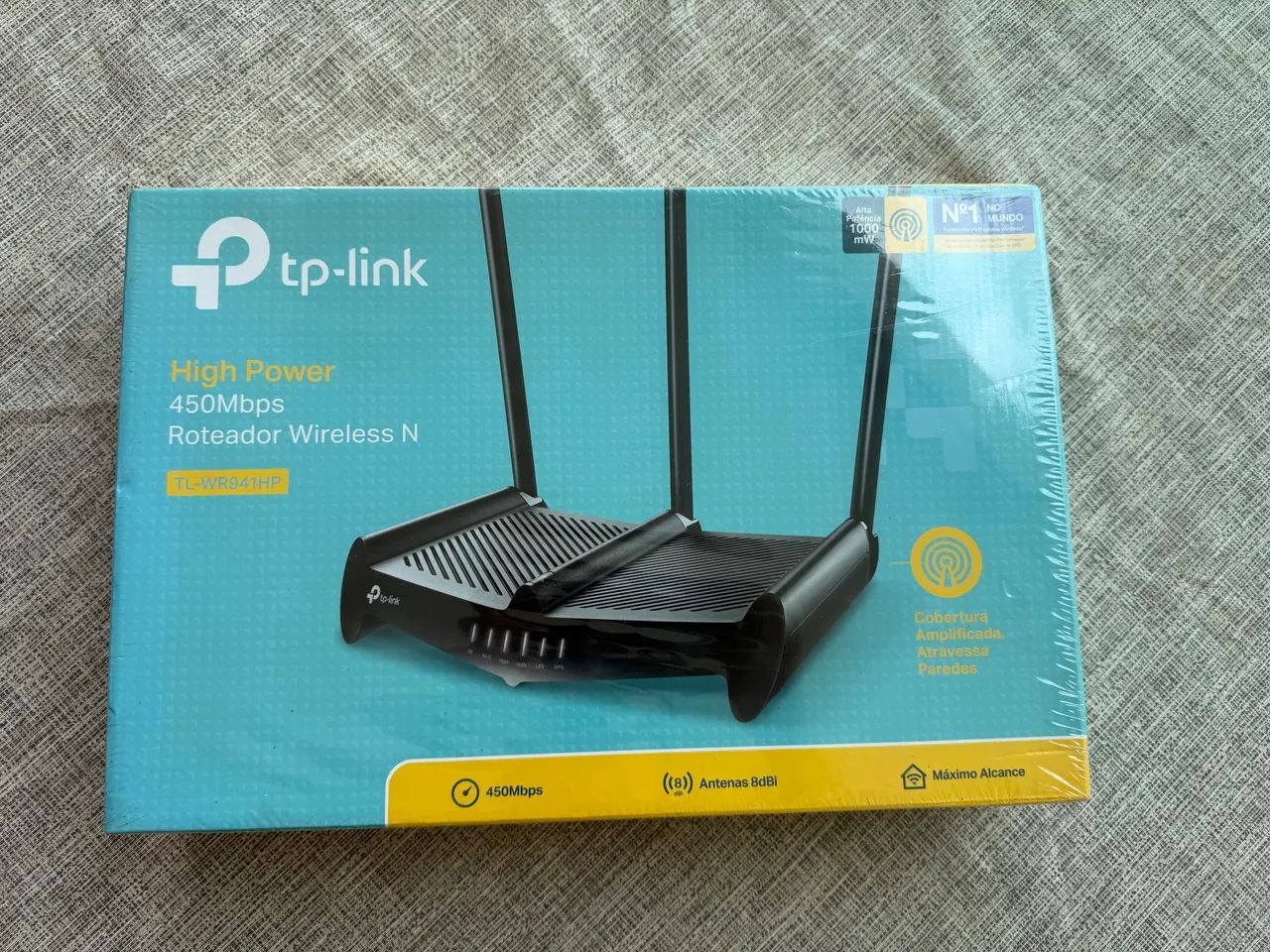 Roteador TpLink High Power 3 Antenas 8dbi 450mbps