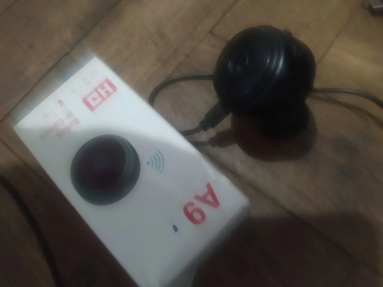 Câmera IP A9 HD Novo Filma com e sem cabo  carregada, carta SD.. Proteção do lar. Barato  - Foto 3