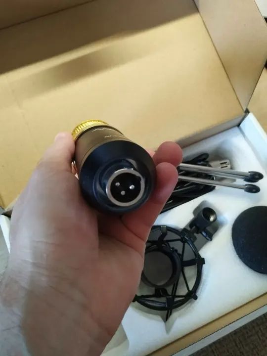 Microfone BM 800 Waver + Cabo + Tripé + Espuma + Aranha - Foto 4