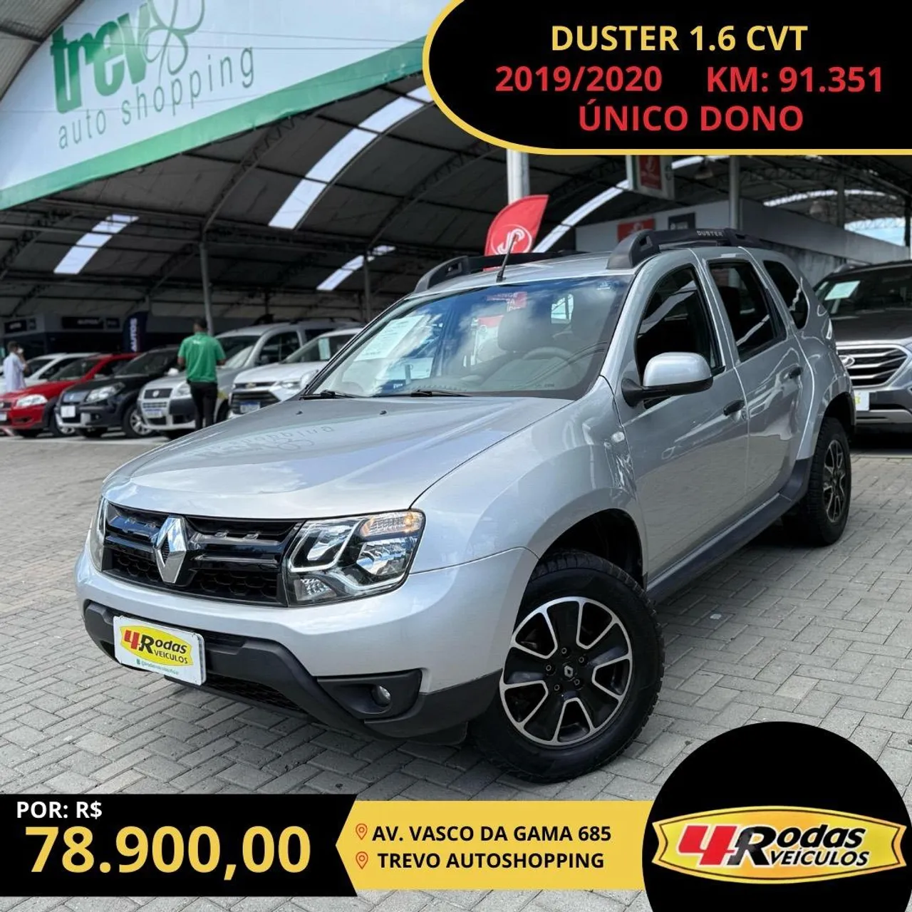 DUSTER 16 A CVT PRATA 2019/2020