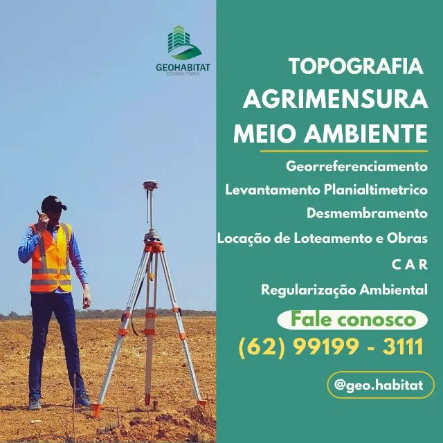Georreferenciamento Rural, Desmembramento e Topografia