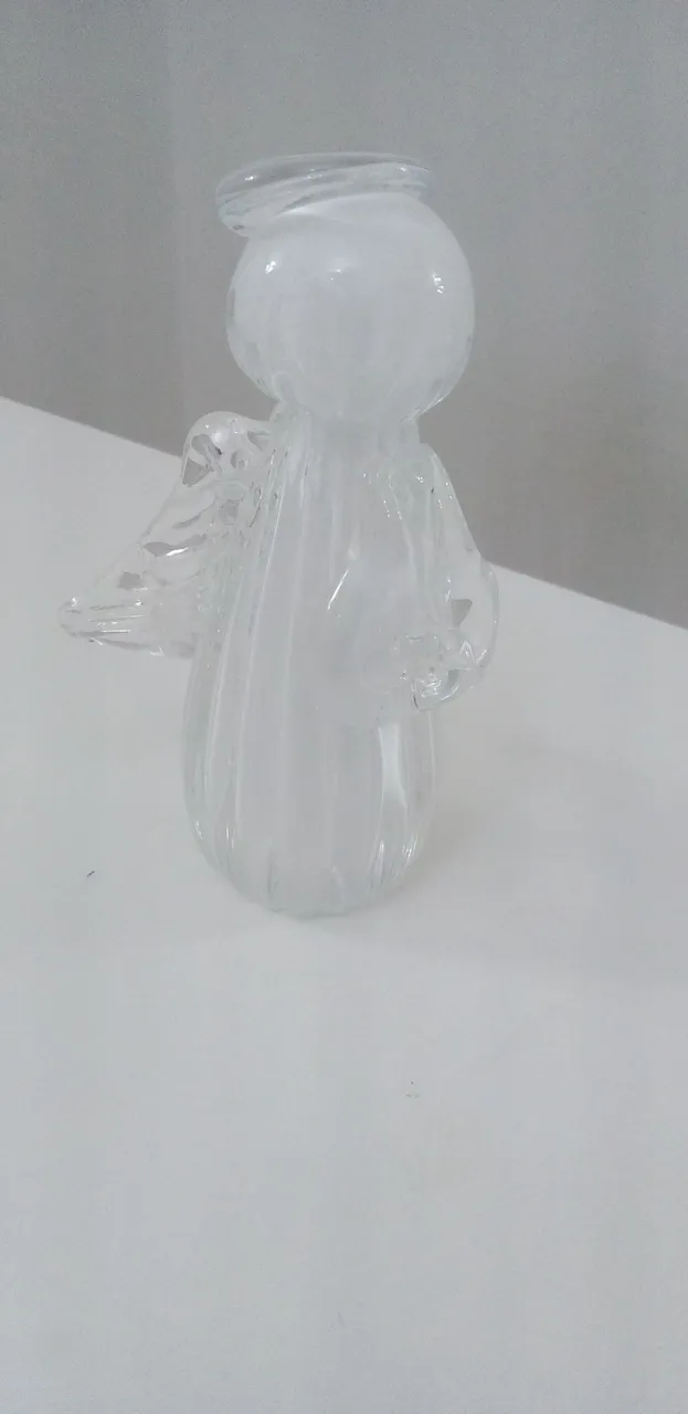 Anjo de Murano branco 11 cm
