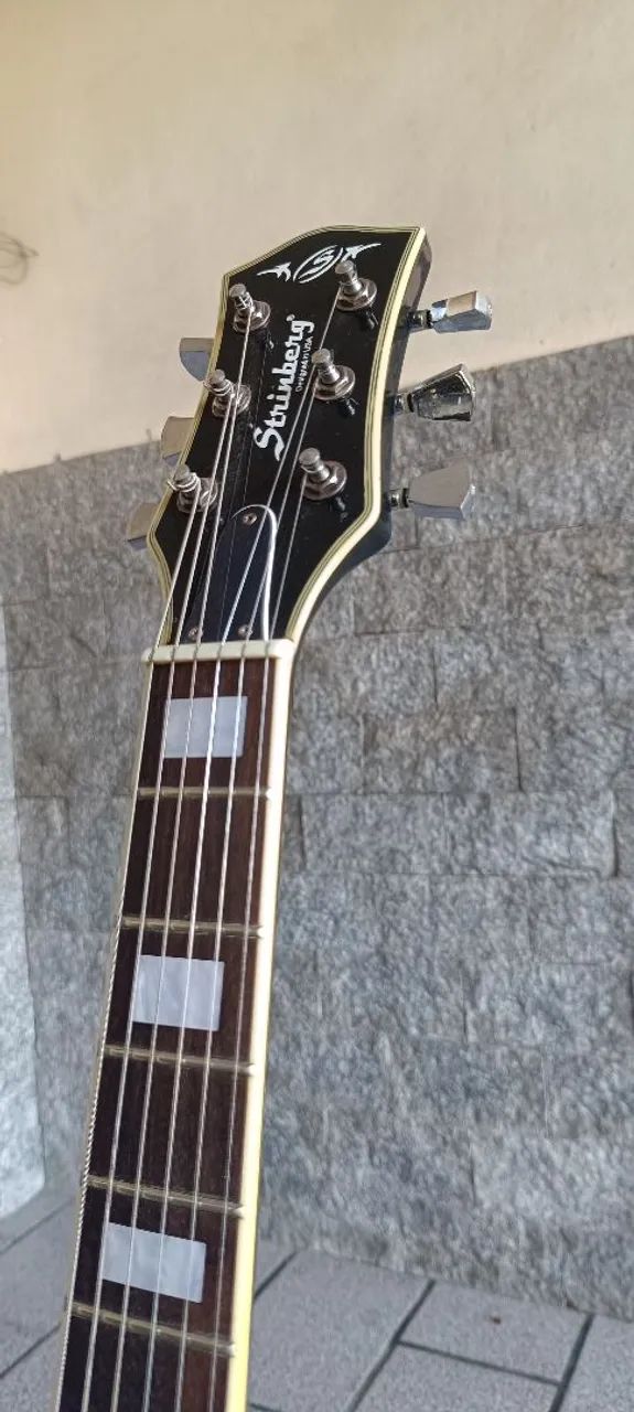 Guitarra Strinberg Les Paul Black + Amplificador  - Foto 5