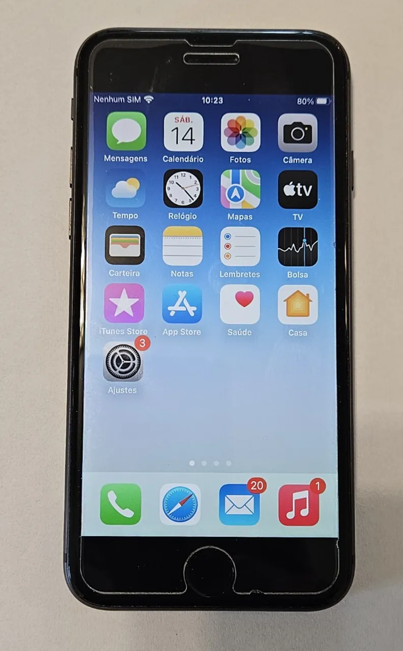 iPhone 8 128 GB cinza espacial (usado)