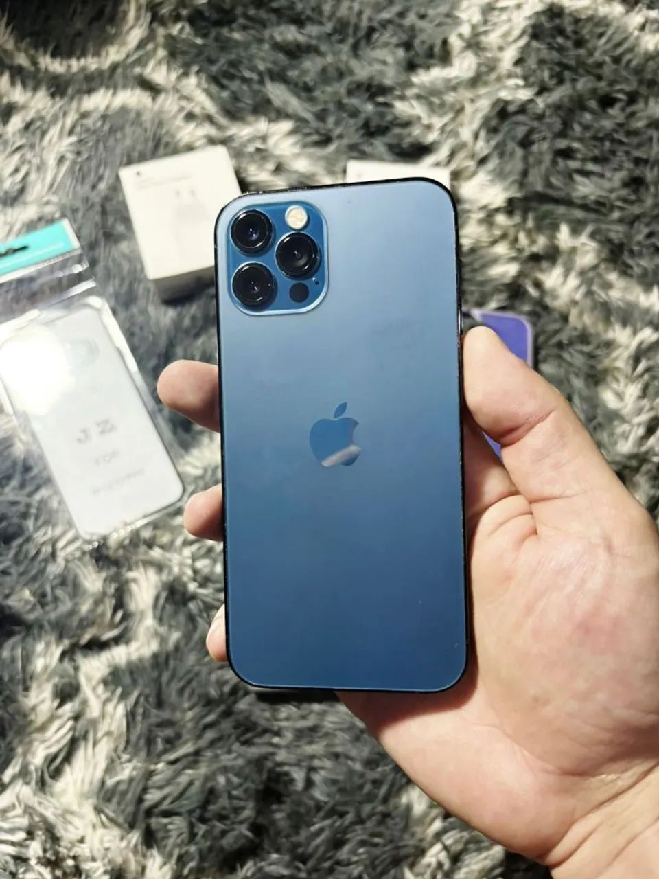 iPhone 12 Pro 512GB PACIFIC BLUE / AC CARTAO ATÉ 18X - Celulares e