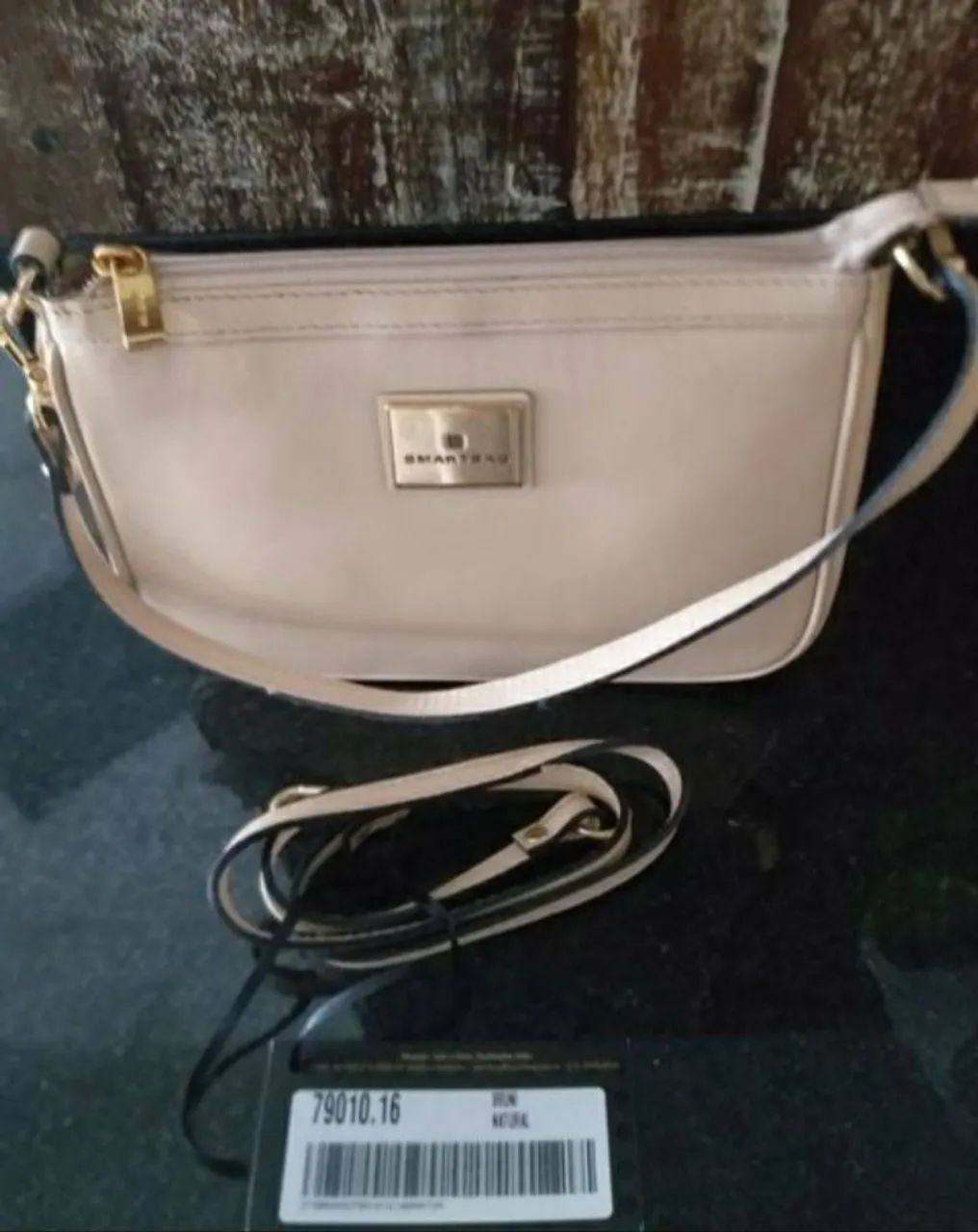 BOLSA 100% COURO, DE TIRACOLO E DE MÃO (DUAS ALÇAS), MARCA SMARTBAG. - Foto 3