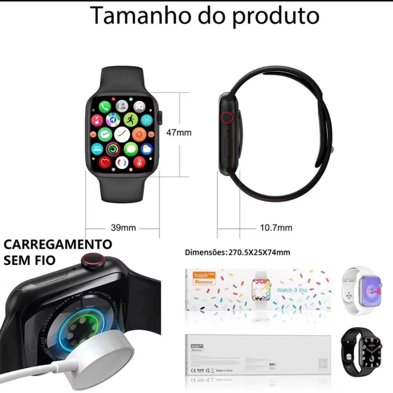 SmartWatch W29 Pro MicroWear - 47mm / Tela 2,15" / 1GB Memória Interna / Ilha Dinâmica - Foto 2