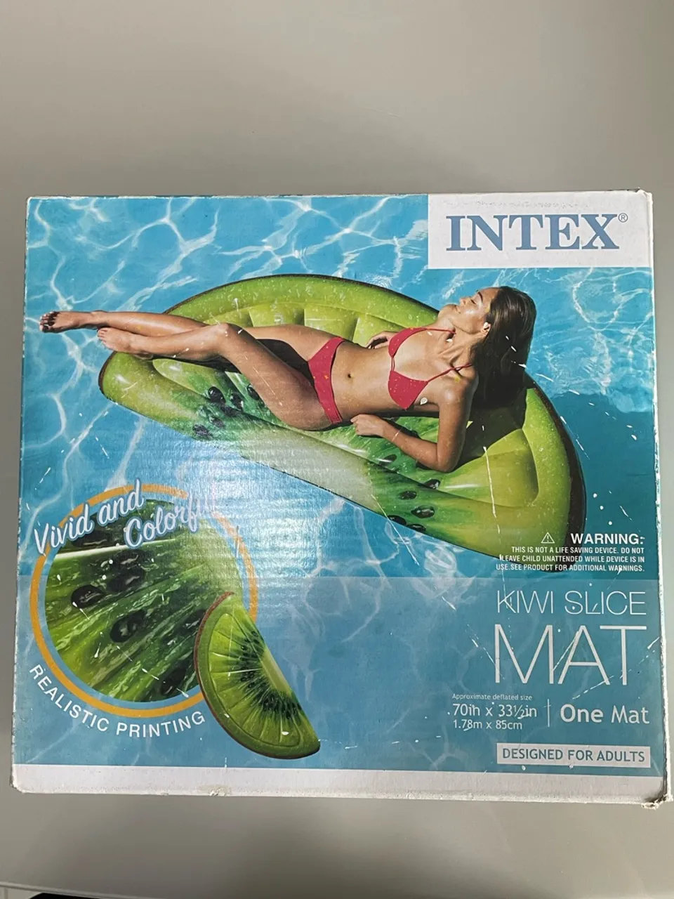 Boia importada inflável de kiwi para piscina - Intex Nunca Usado !!!