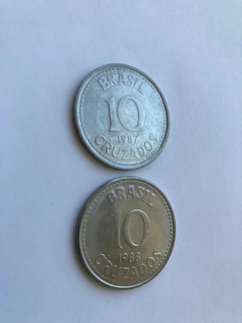 moedas 10 cruzados 1987/88