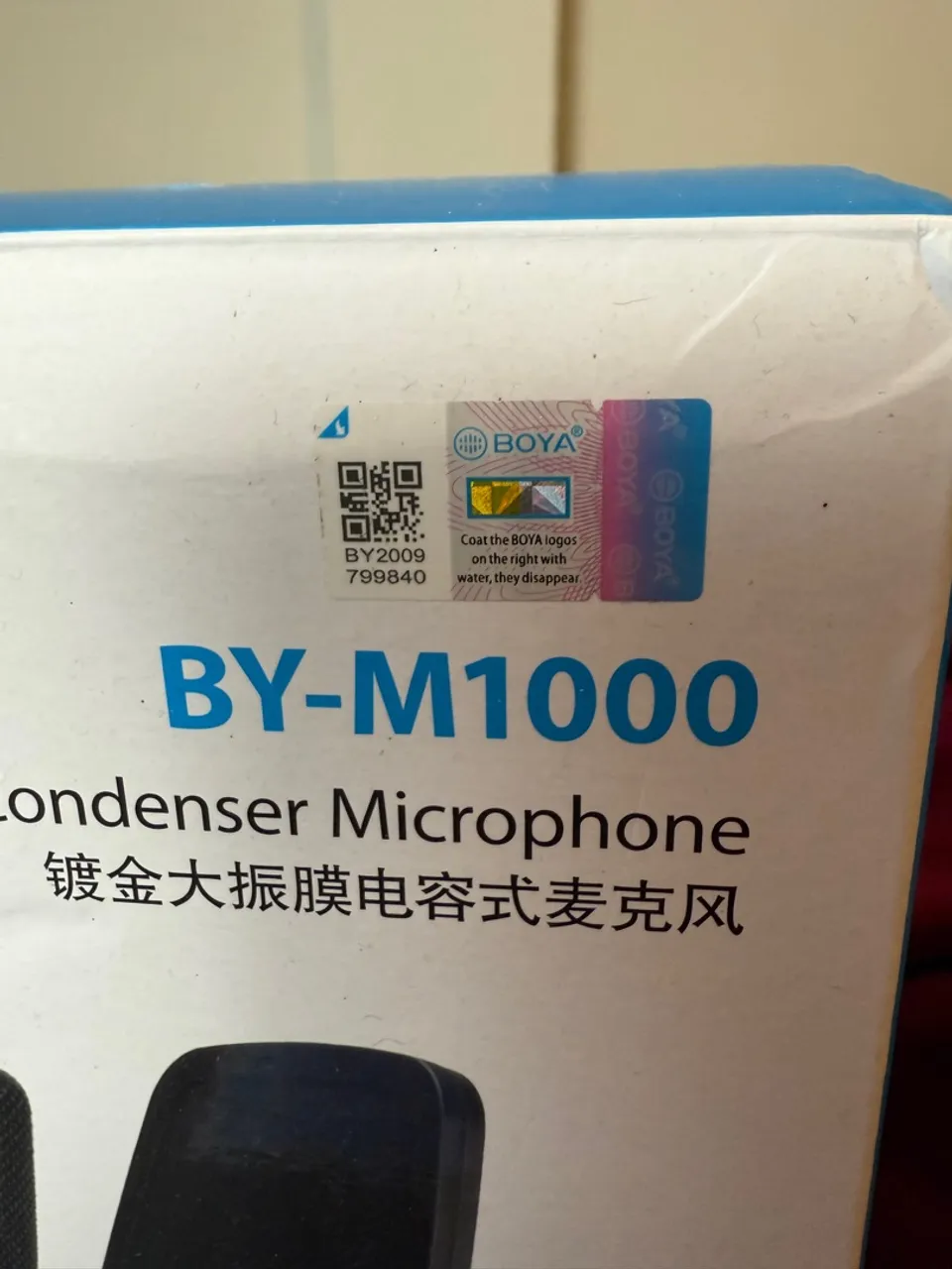 Microfone Condensador BOYA BY-M1000