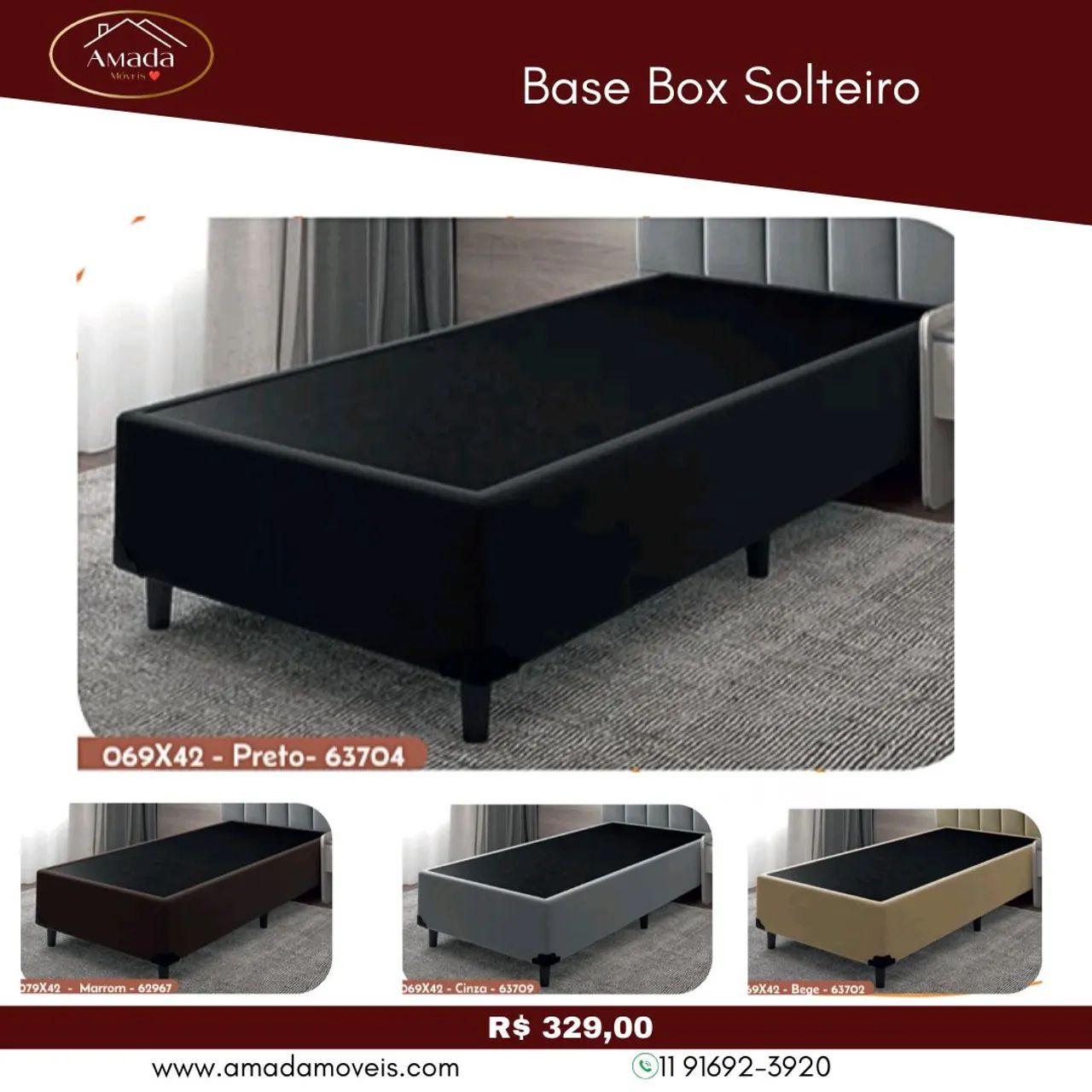 Cama Solteiro Íris - Amada Móveis - Foto 3