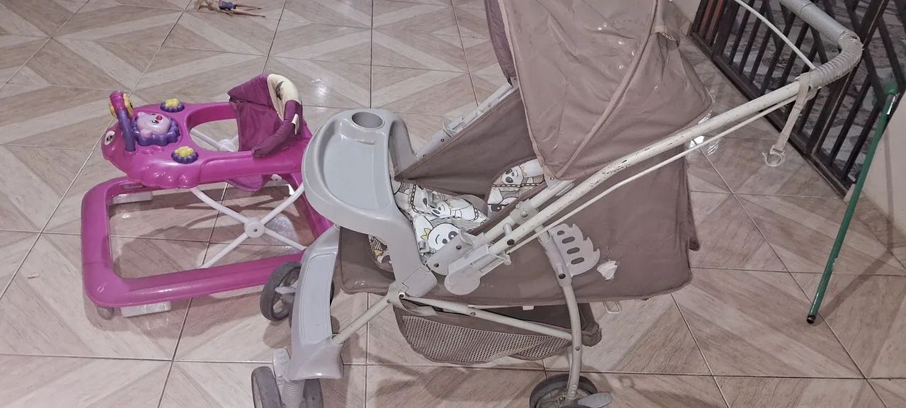 Vende-se carrinho de bebê e Andajar  - Foto 3