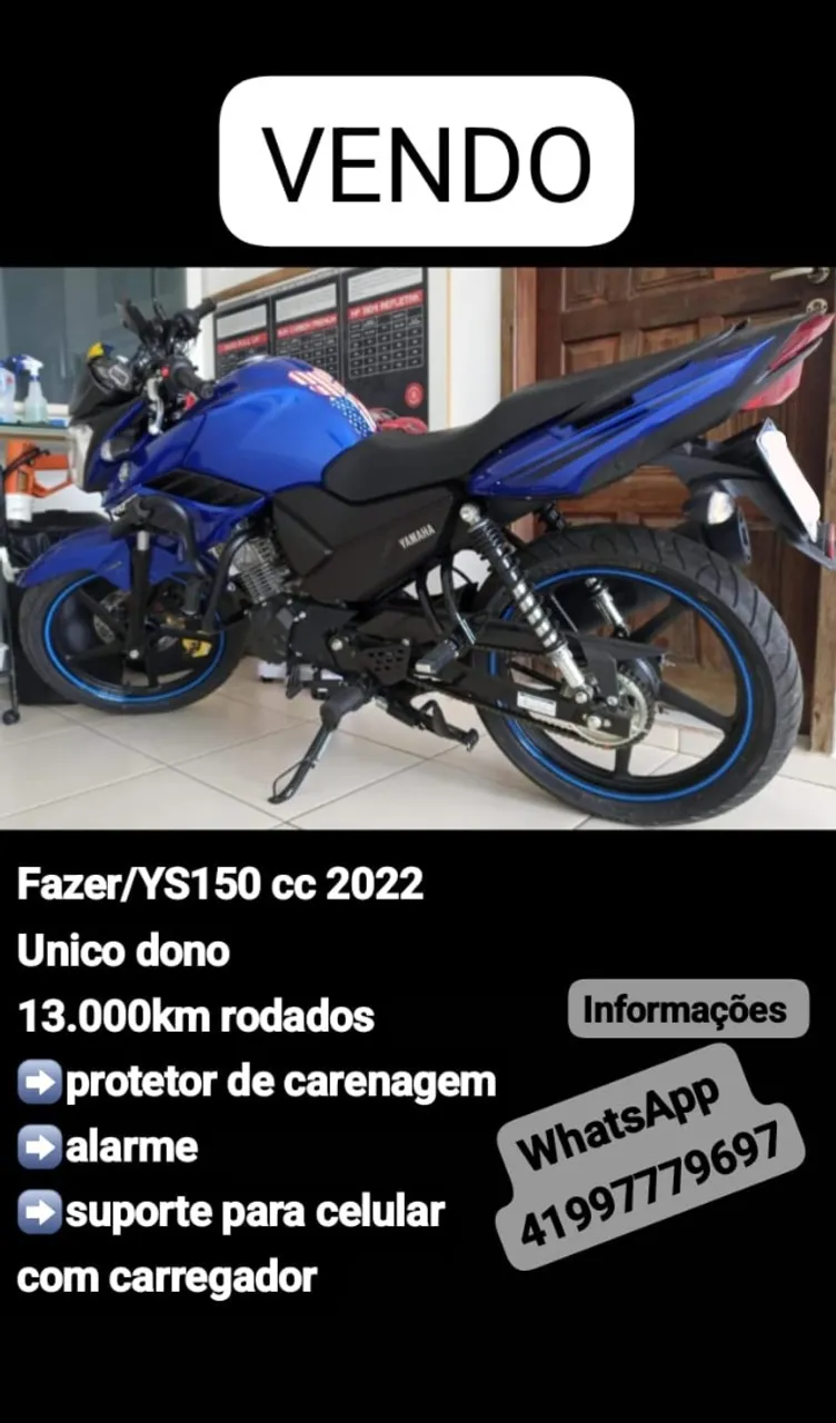 Moto yamaha fazer 150cc ano 2022
