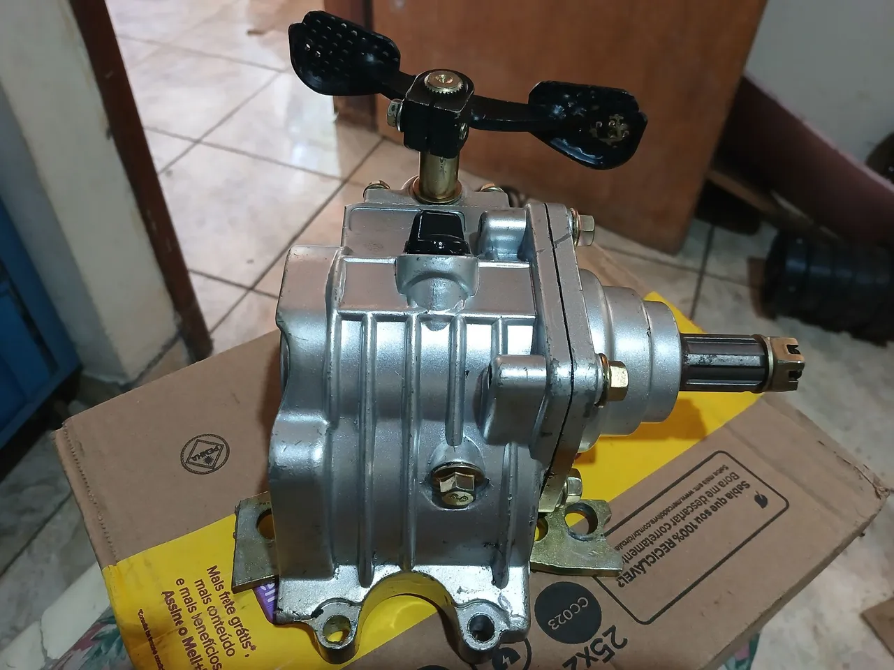 Caixa de redução para motor de moto
