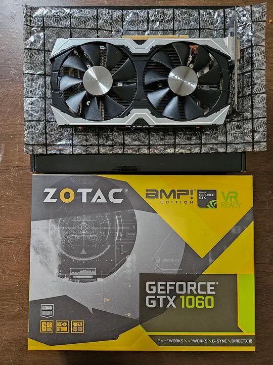 Placa de Vídeo Zotac GeForce GTX 1060 AMP! Edition VR Ready