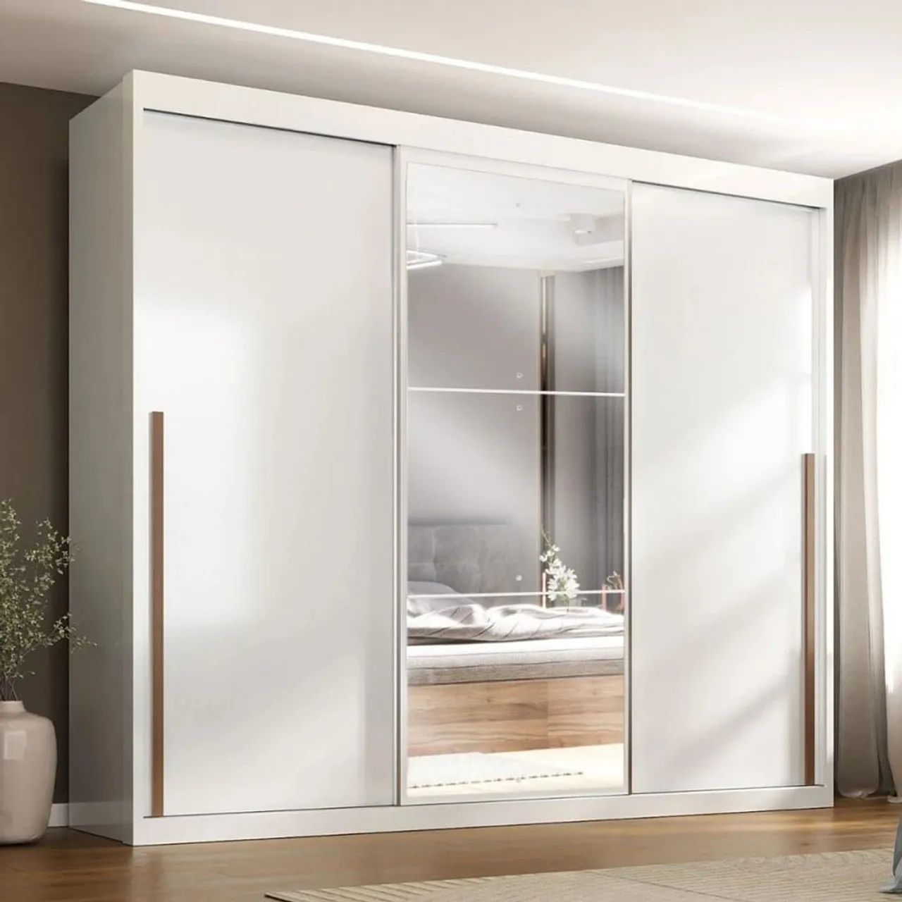 Guarda-Roupa casal  com Espelho Sena 