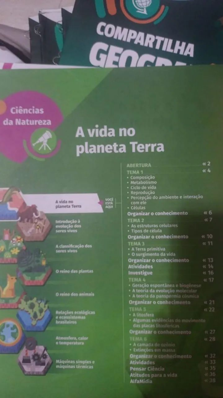 Livros Didáticos Compartilha - 7º Ano - Completou  - Foto 3