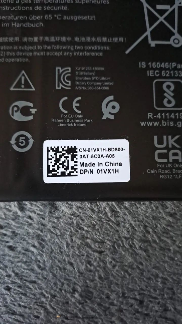 Bateria Dell YRDD6 42 Wh ---ORIGINAL--- - Foto 2