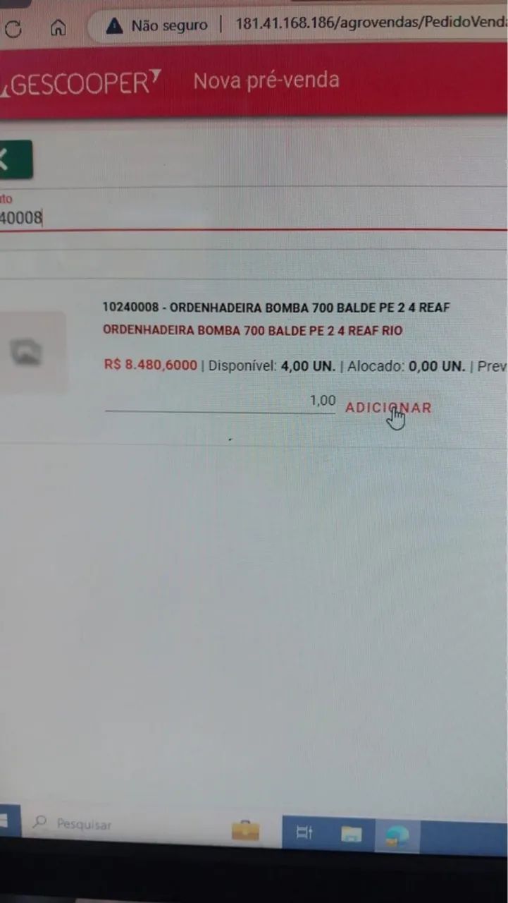 Ordenhadeira Bomba 700 Balde PE 2 4 Reaf Rio