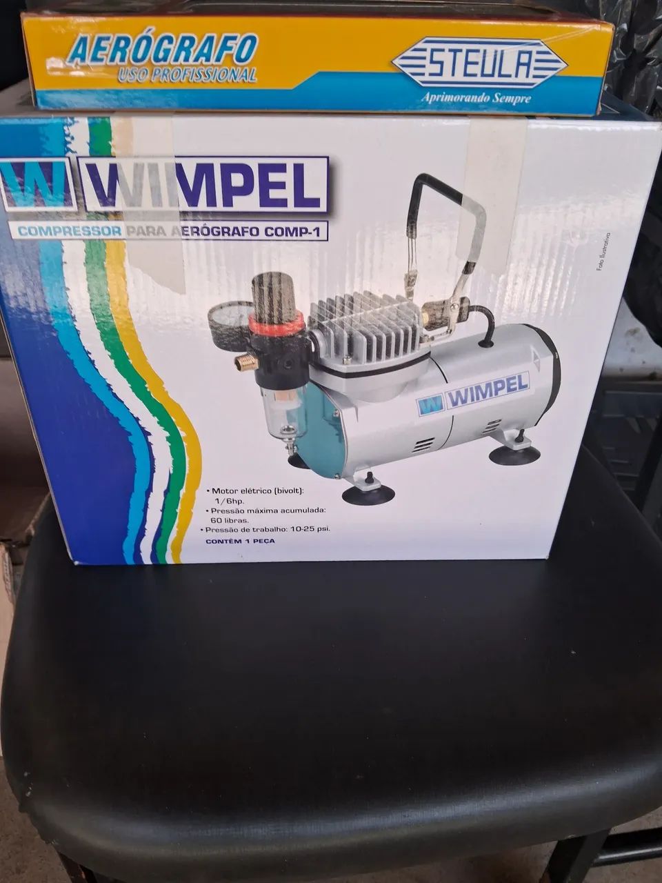 Compressor para Aerógrafo WIMPEL COMP-1 - Uso Profissional