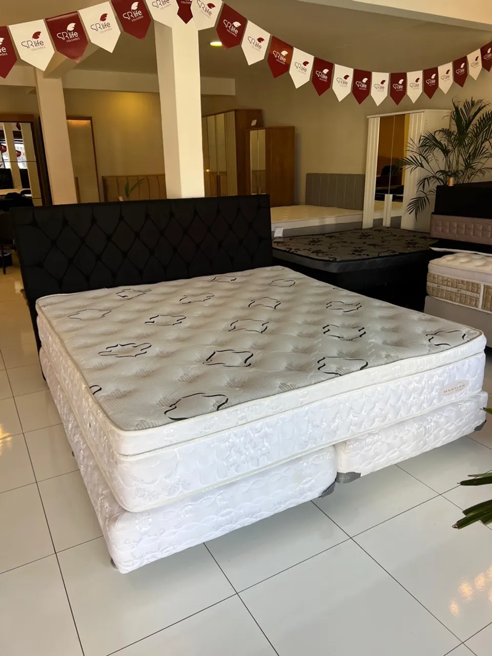 Conjunto Super King Maxflex Premium Seminovo Top  com Cabeceira - ENTREGAMOS 