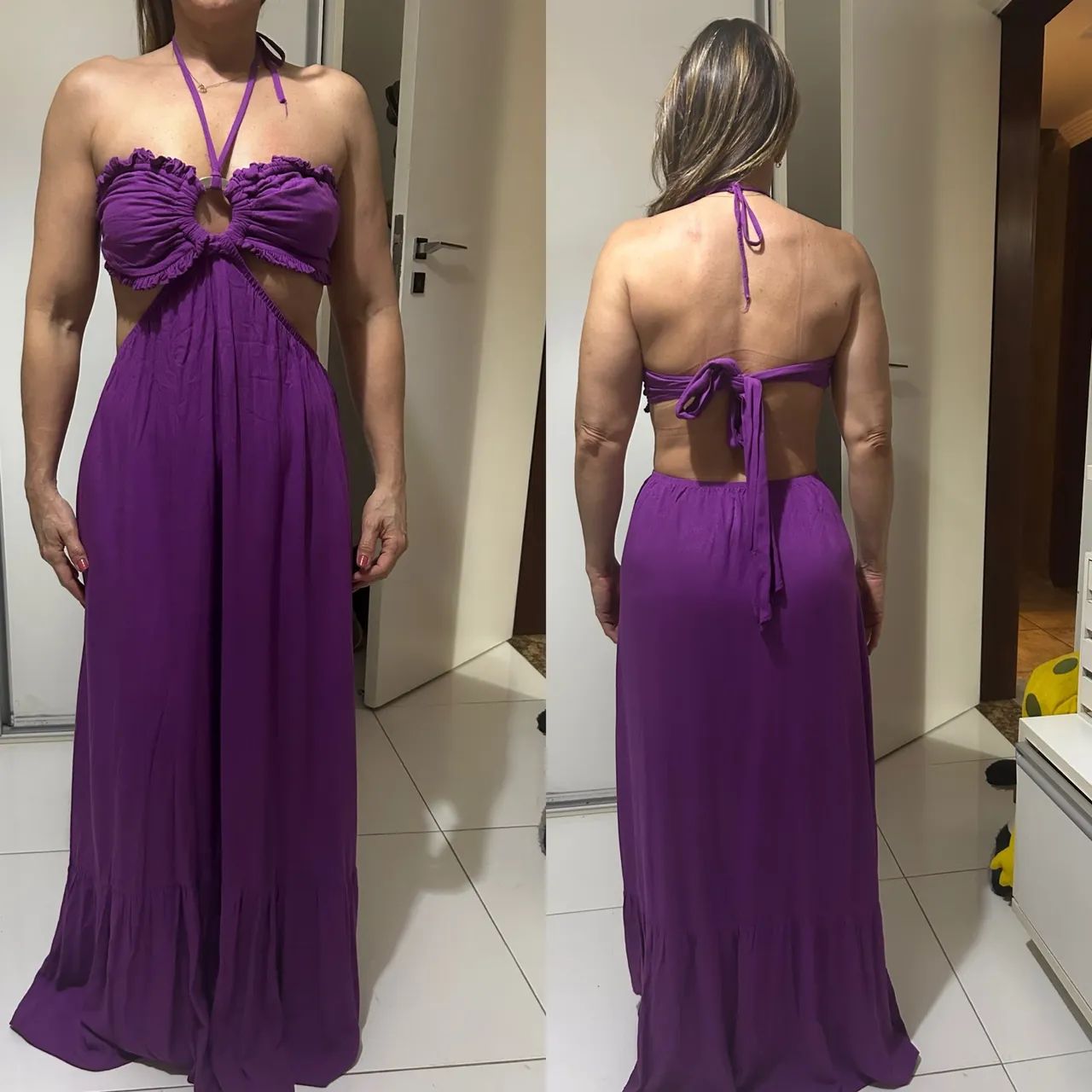  Vestido roxo jovial
