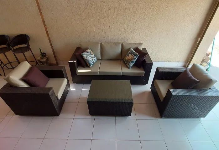 Conjunto de sofá fibra sintética - Foto 2