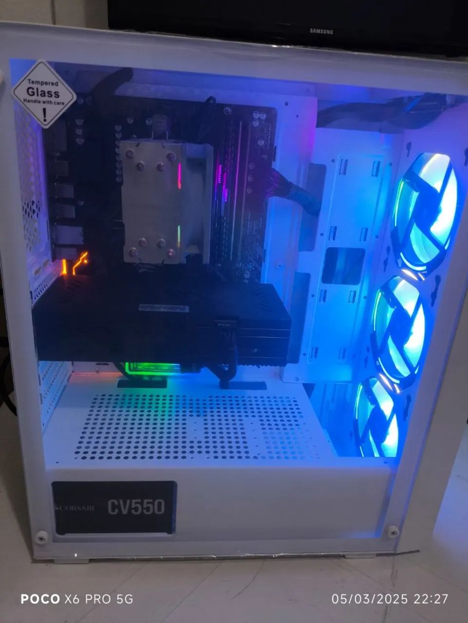 PC Gamer Ryzen 5 + 8gb placa vídeo RX 580 + 512 GB SSD + 32gb + 15 mil jogos retrô novo! - Foto 2