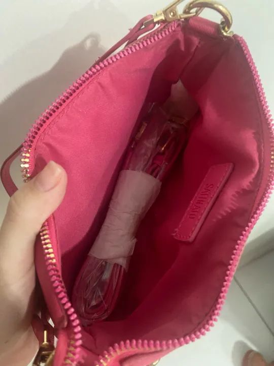 Bolsa de Ombro Rosa NOVA