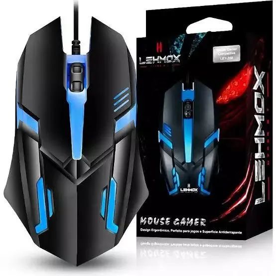 Mouse Gamer Com Fio Lehmox Led Rgb