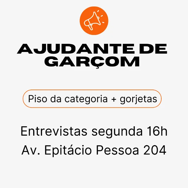 Ajudante de Garçom