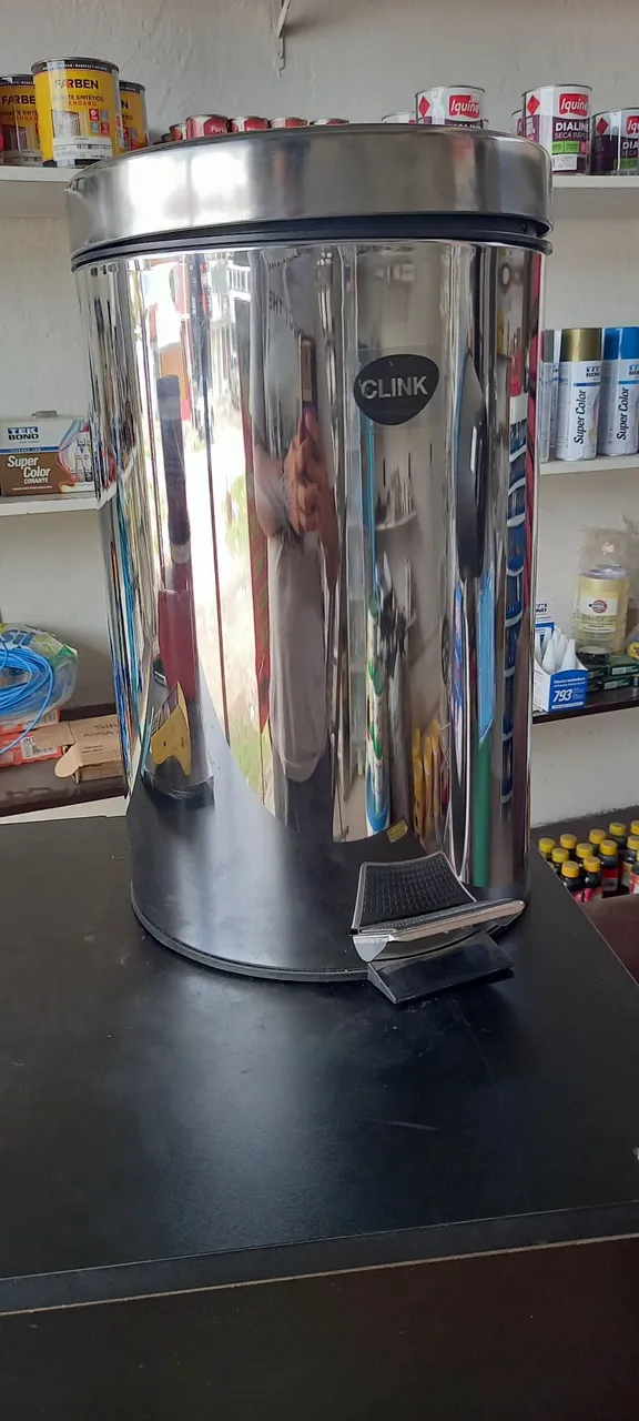 Lixeira de Aço Inox para Banheiro