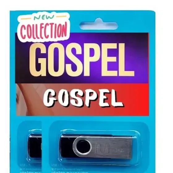 Pen drive 8gb com Músicas = Playlist Músicas Gospel (mp3)