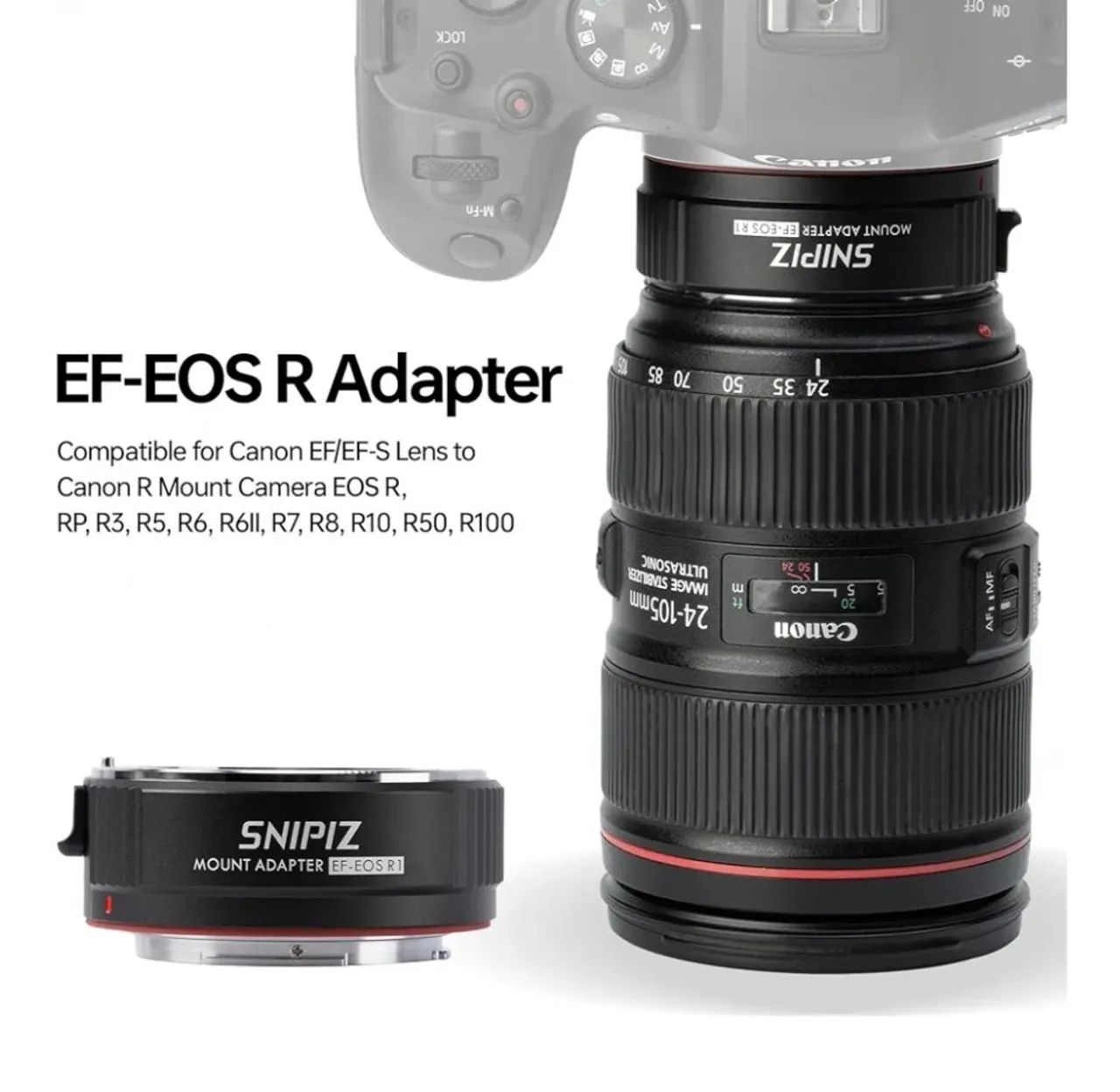 ADAPTADOR P/ CANON EF-EOS R  - Foto 2