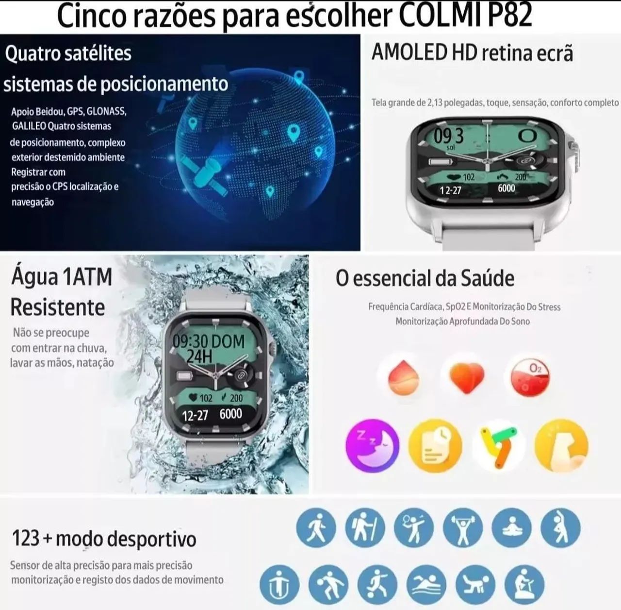Colmi P82 GPS - Novo - Foto 4