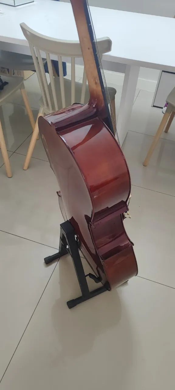 Violoncelo Eagle CE 200 regulado ótima sonoridade - Foto 2
