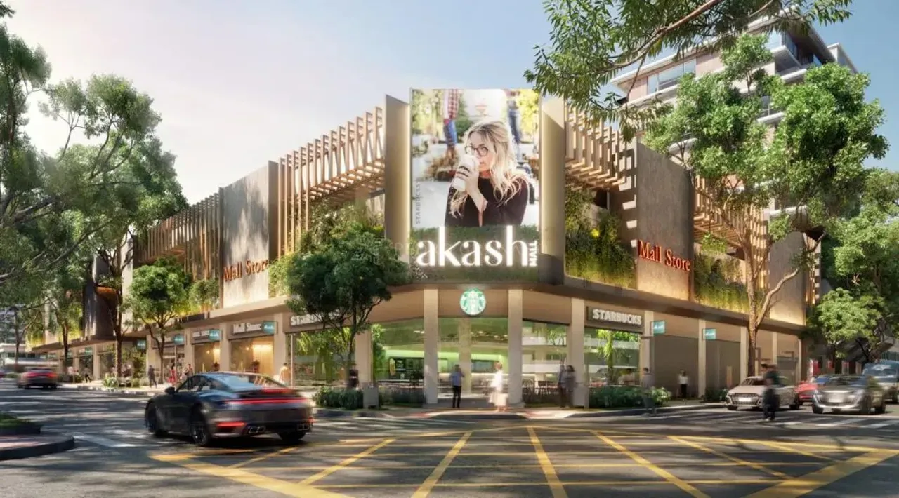 Sala comercial, Akash Mall shopping.