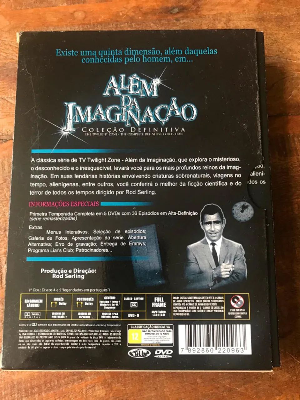 Box dvd Além da Imaginação Primeira Temporada 5 discos - CDs, DVDs