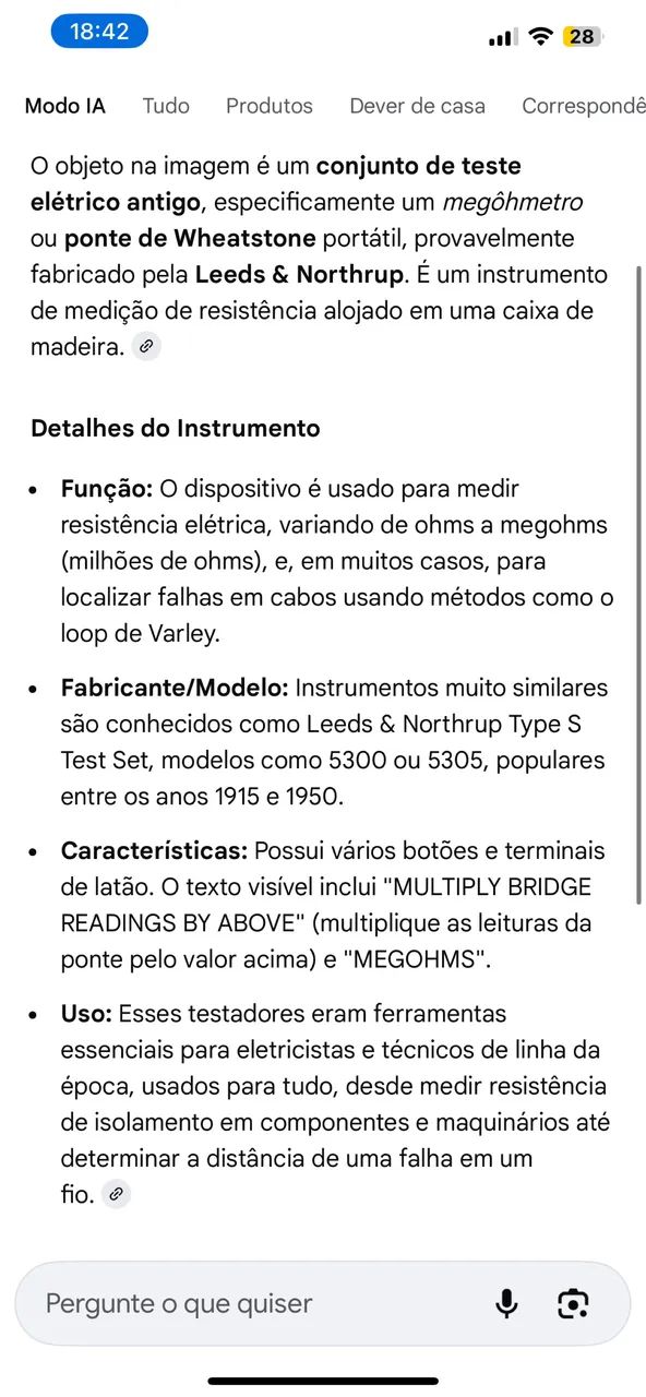 Ponte de Wheatstone (medidor resistência antigo) - Foto 2