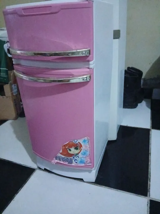 Geladeira Infantil Rosa - Brinquedo de Faz de Conta