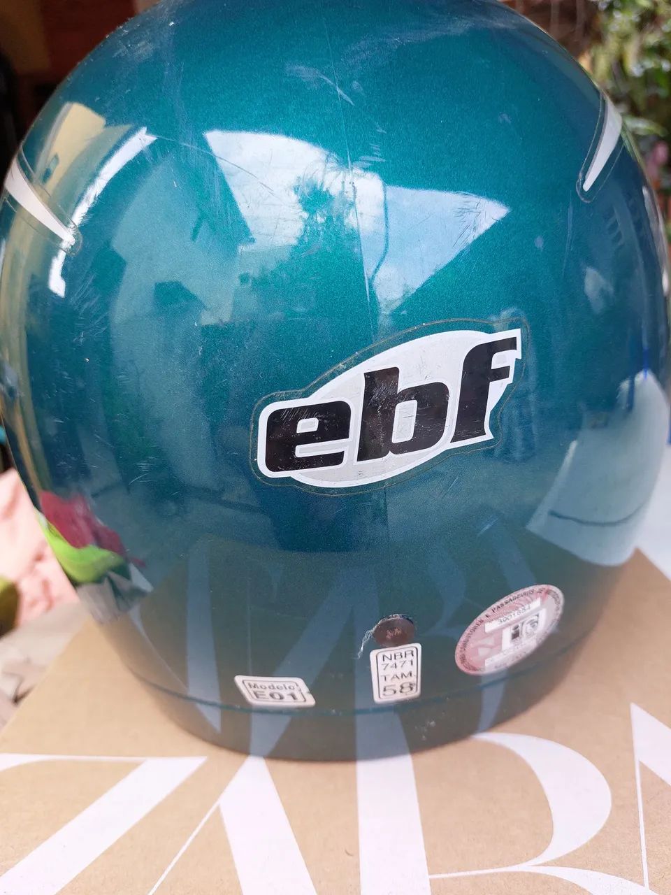Capacete EBF - Verde XG - Foto 4
