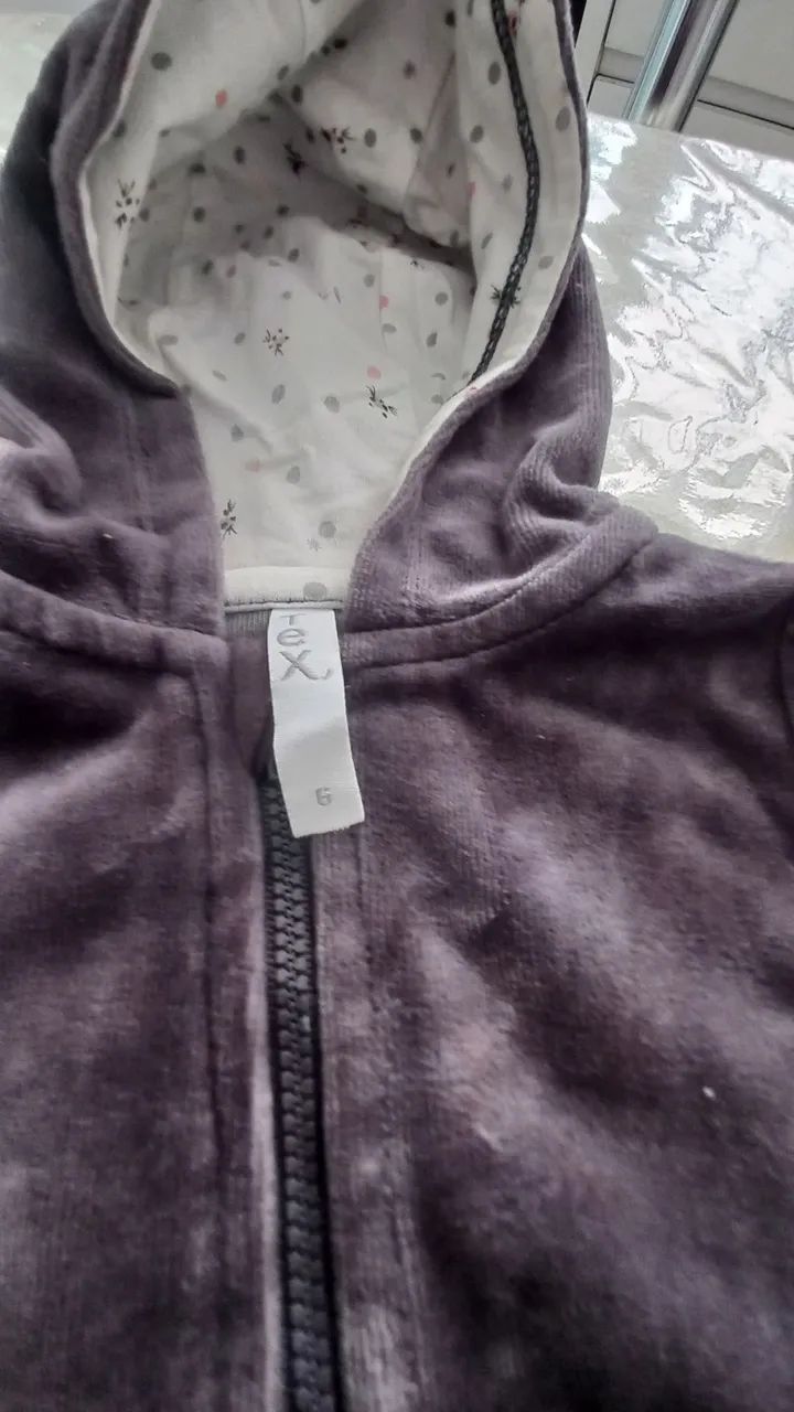 Blusa de Moletom cinza Infantil com Capuz . - Foto 3